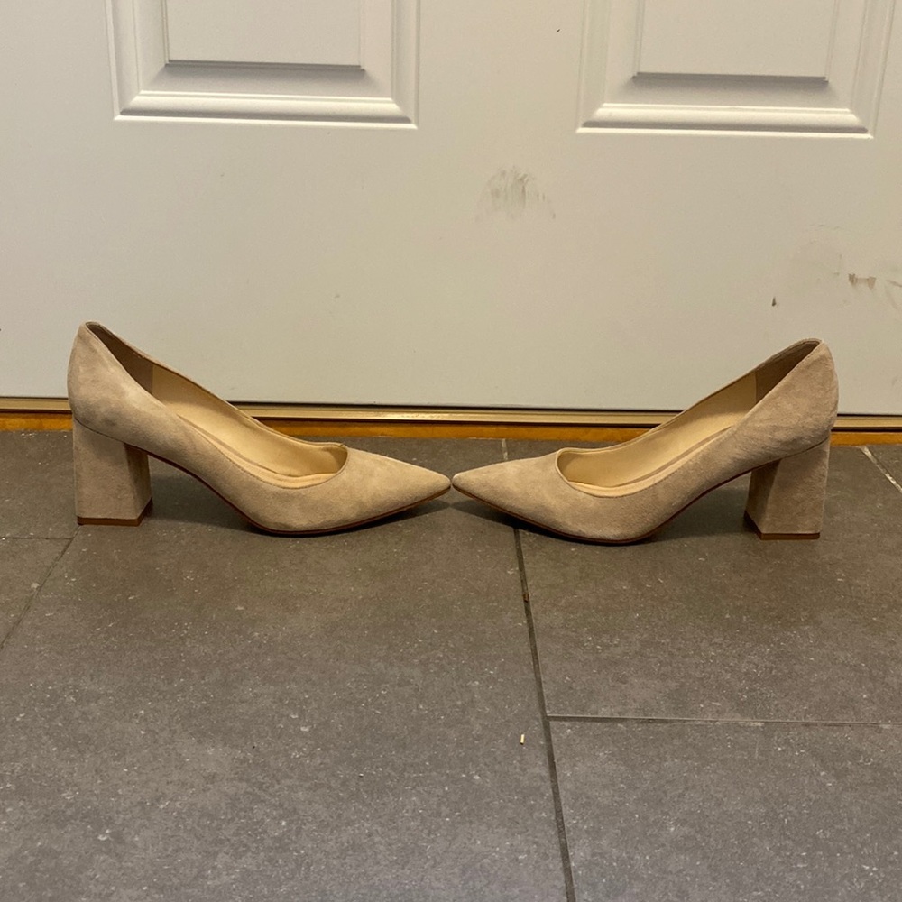 Marc Fisher Suede Block Heel